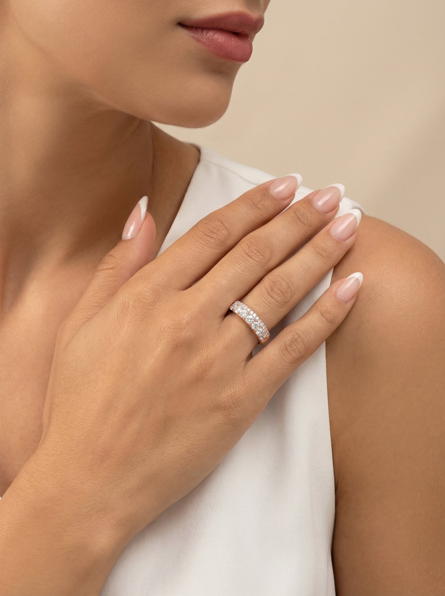 Auksinis žiedas su cirkoniais PMZ117