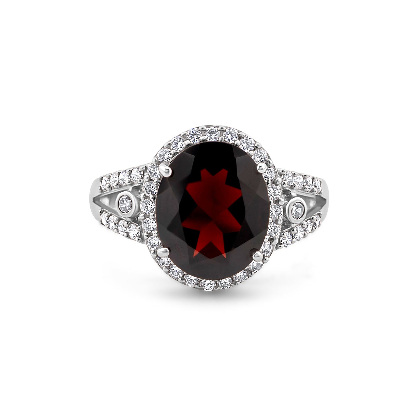 Auksinis žiedas su natūraliais akmenimis ir cirkoniais NAZ103