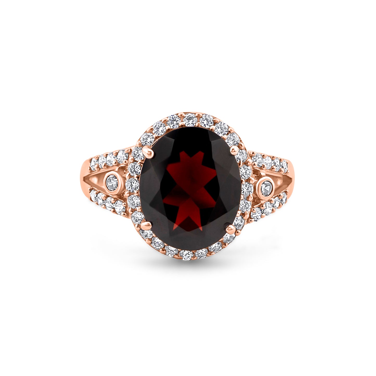 Auksinis žiedas su natūraliais akmenimis ir cirkoniais NAZ103