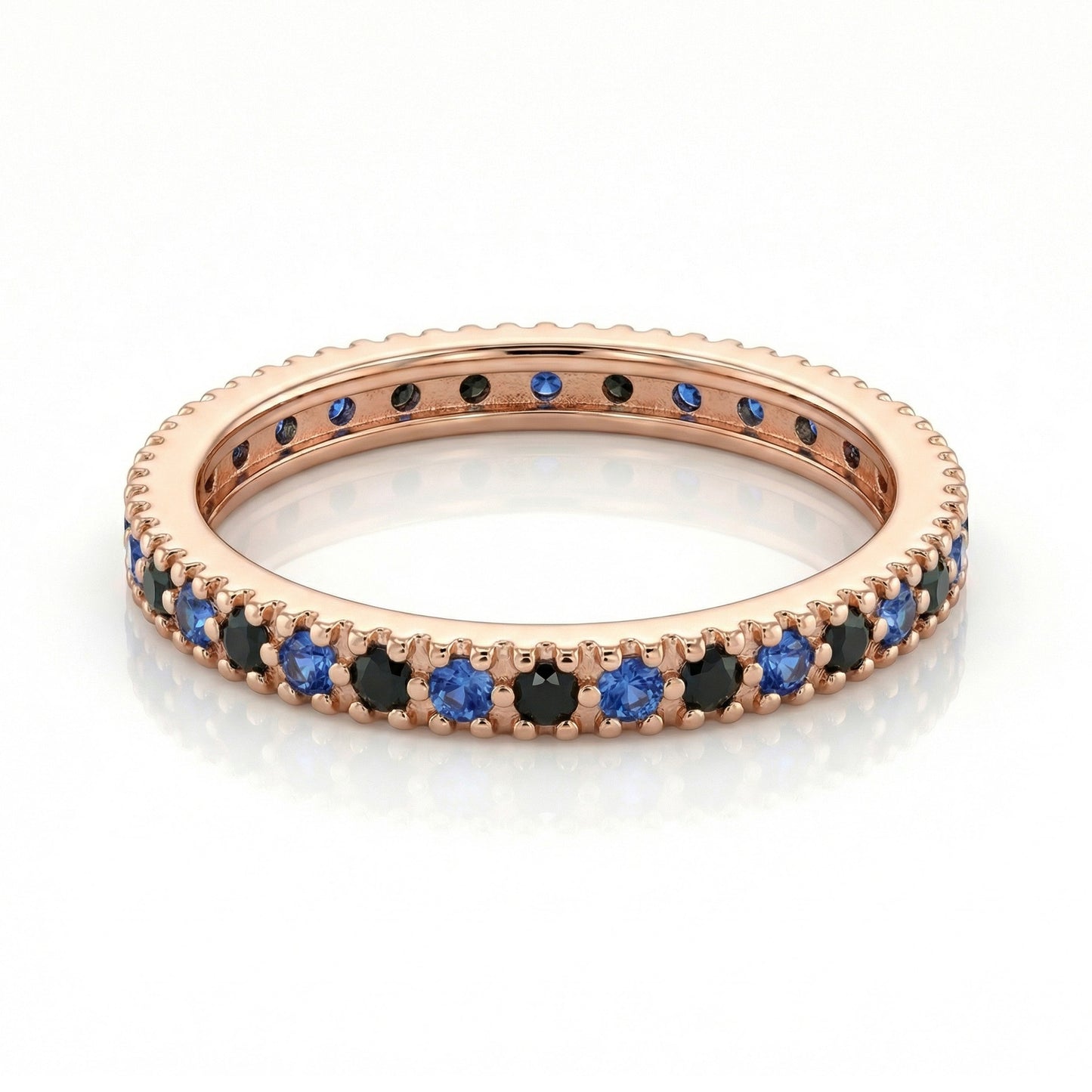 Auksinis žiedas su spalvotais cirkoniais AUD0035