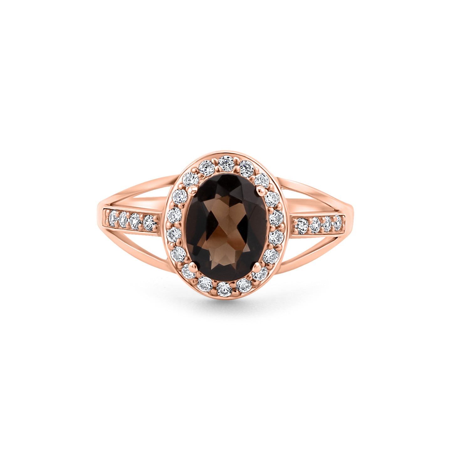 Auksinis žiedas su natūraliais akmenimis ir cirkoniais NAZ111