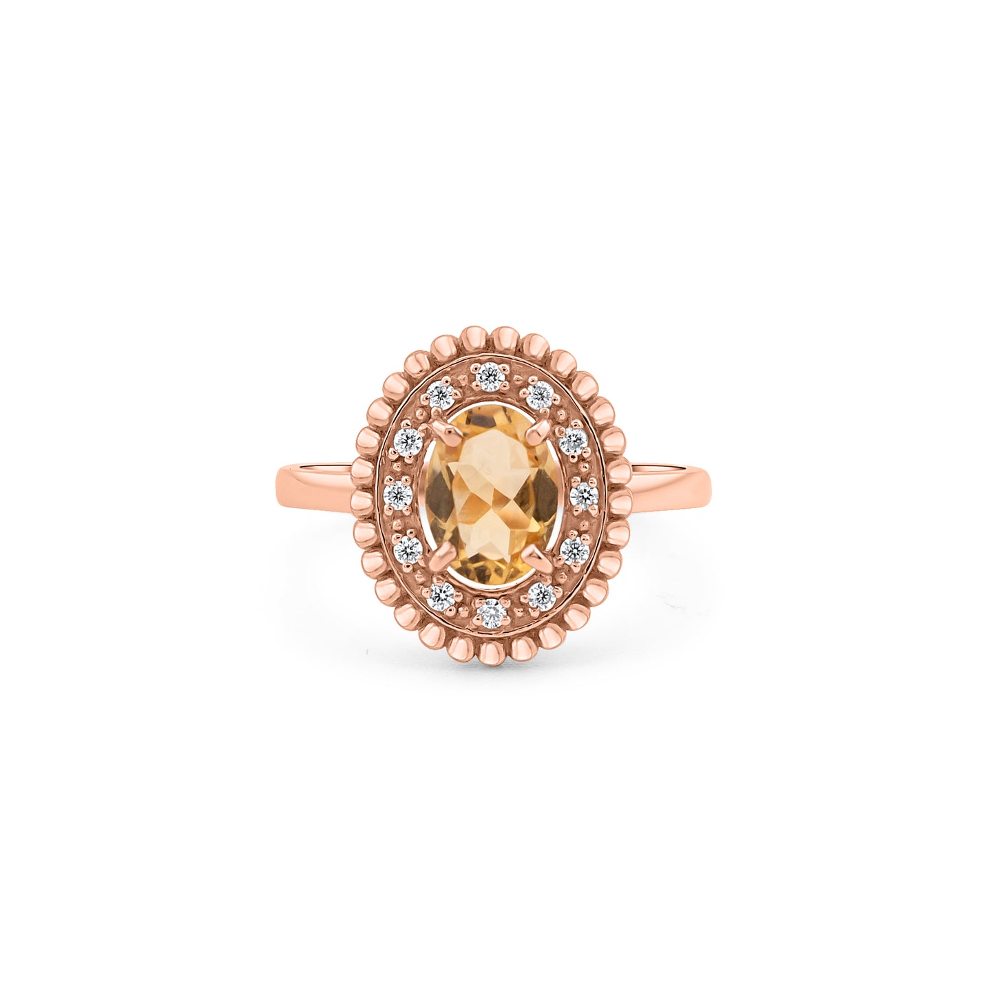 Auksinis žiedas su natūraliais akmenimis ir cirkoniais NAZ104