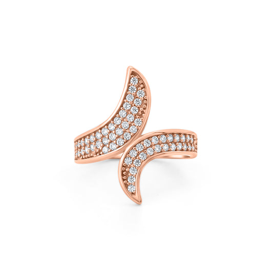 Auksinis žiedas su cirkoniais AA7