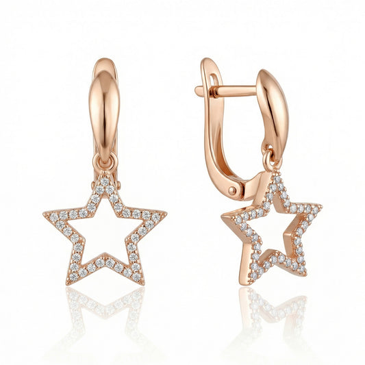 Auksiniai auskarai "Žvaigždės" AUM152