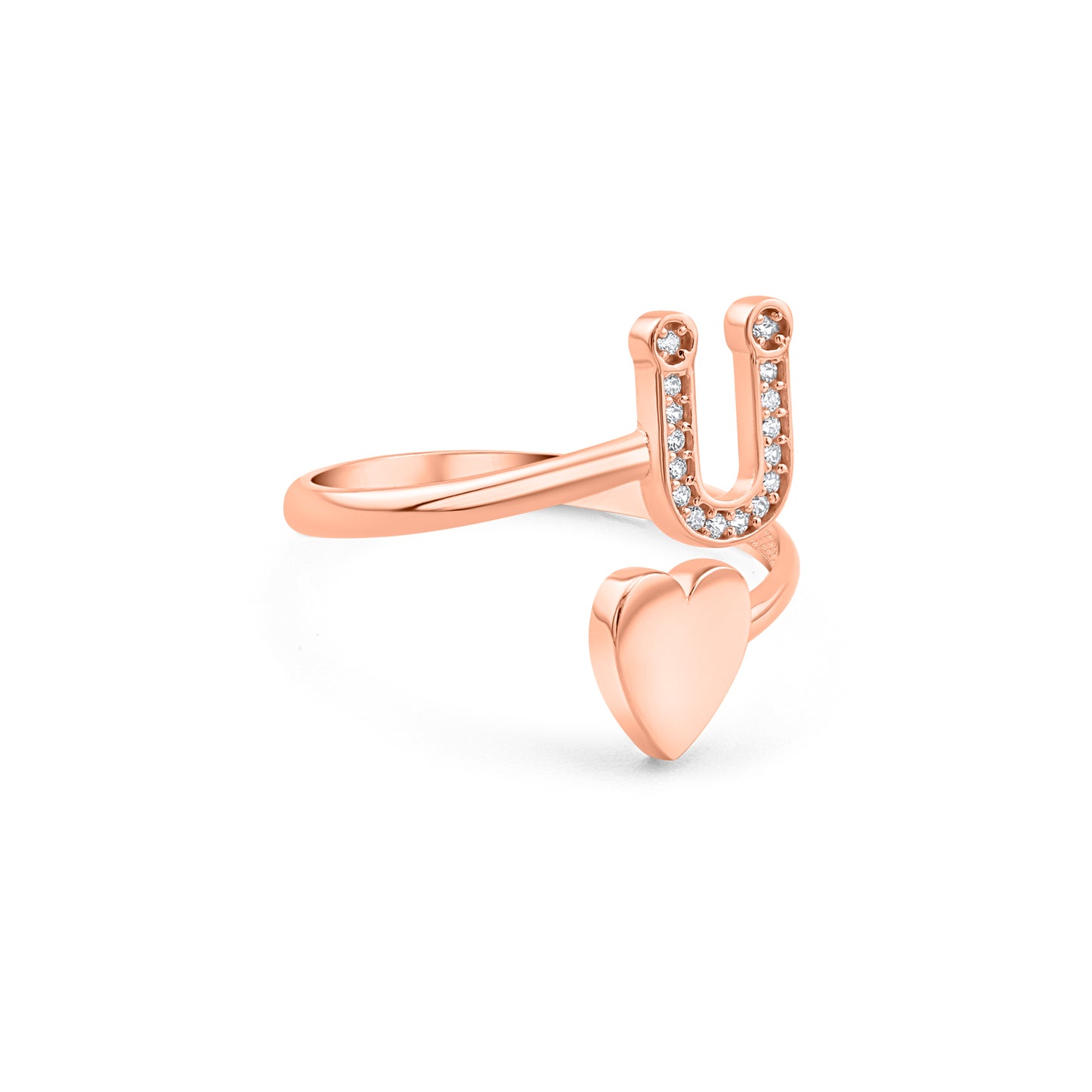 Auksinis „Raidės“ žiedas