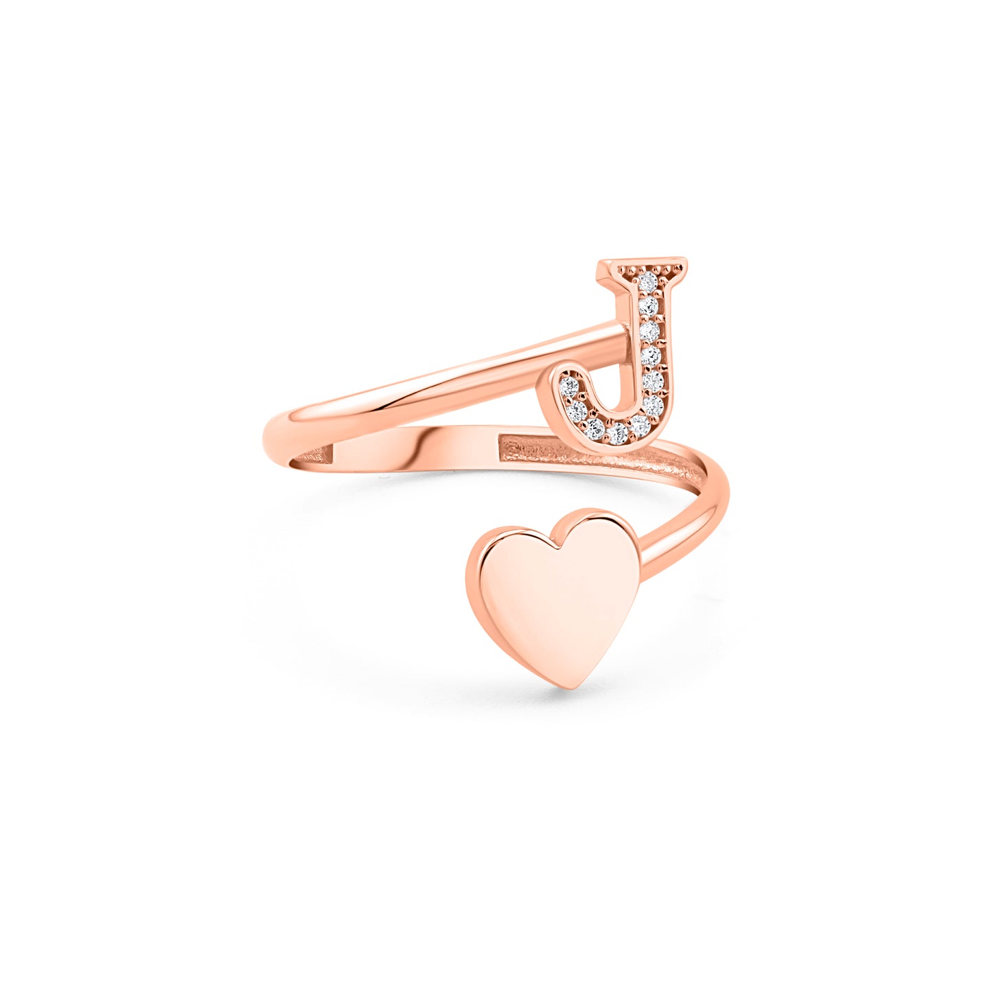 Auksinis „Raidės“ žiedas