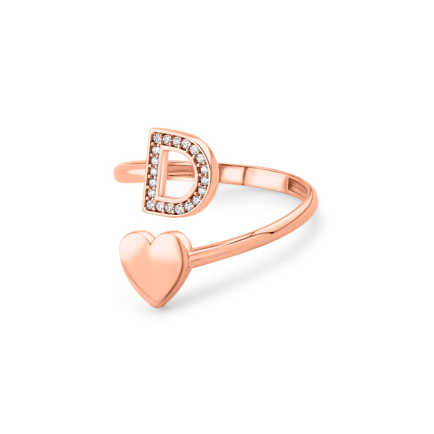 Auksinis „Raidės“ žiedas