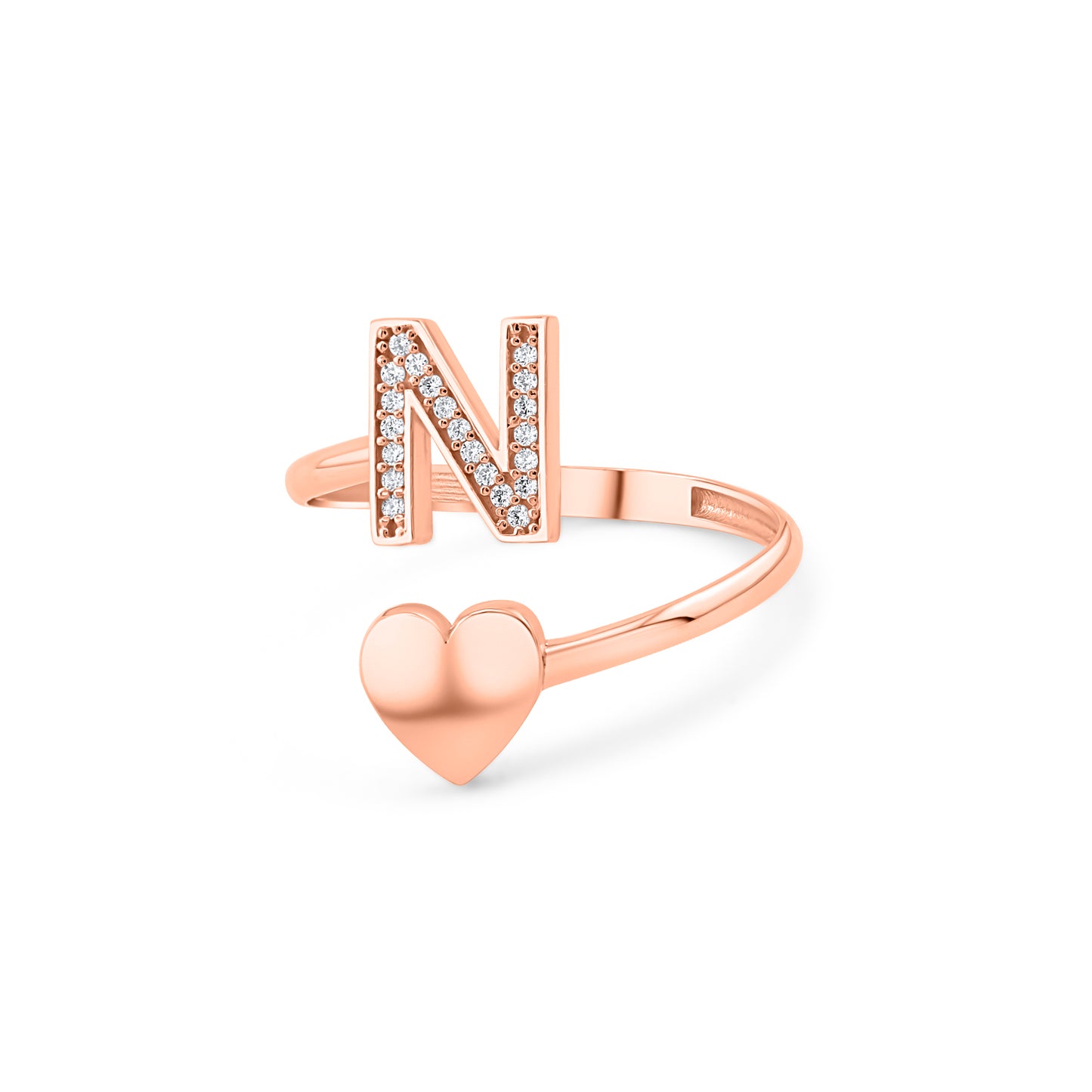 Auksinis „Raidės“ žiedas