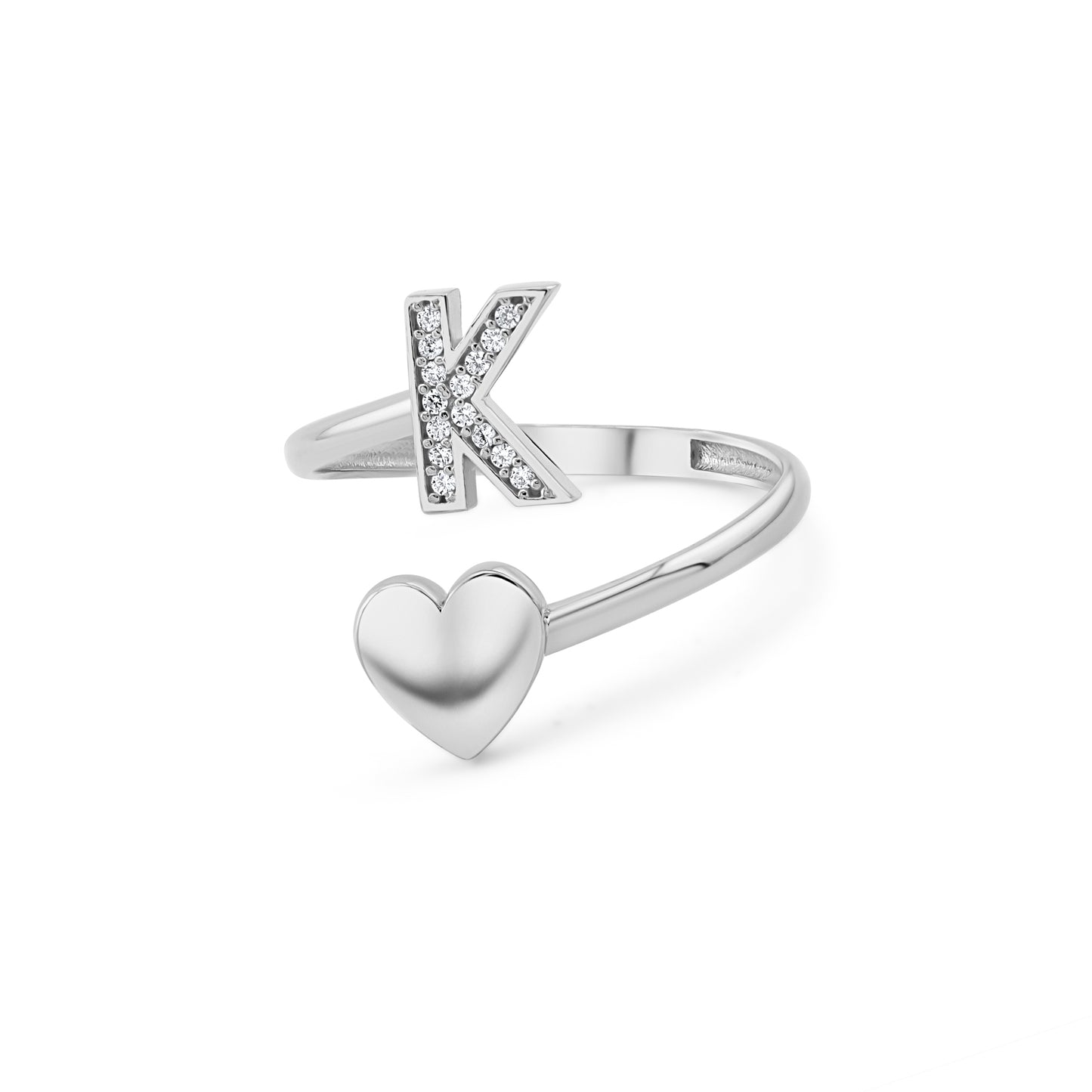 Auksinis „Raidės“ žiedas