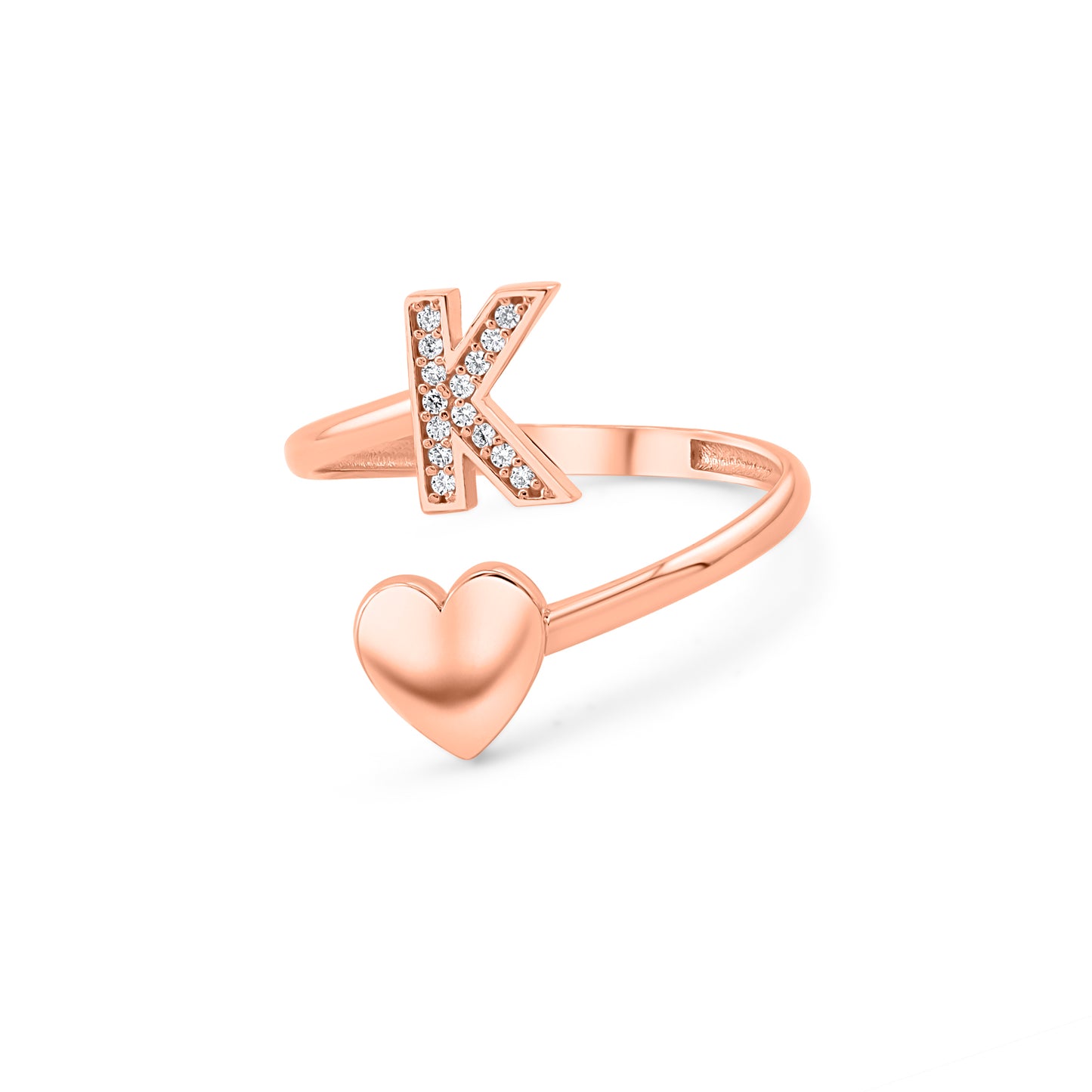 Auksinis „Raidės“ žiedas