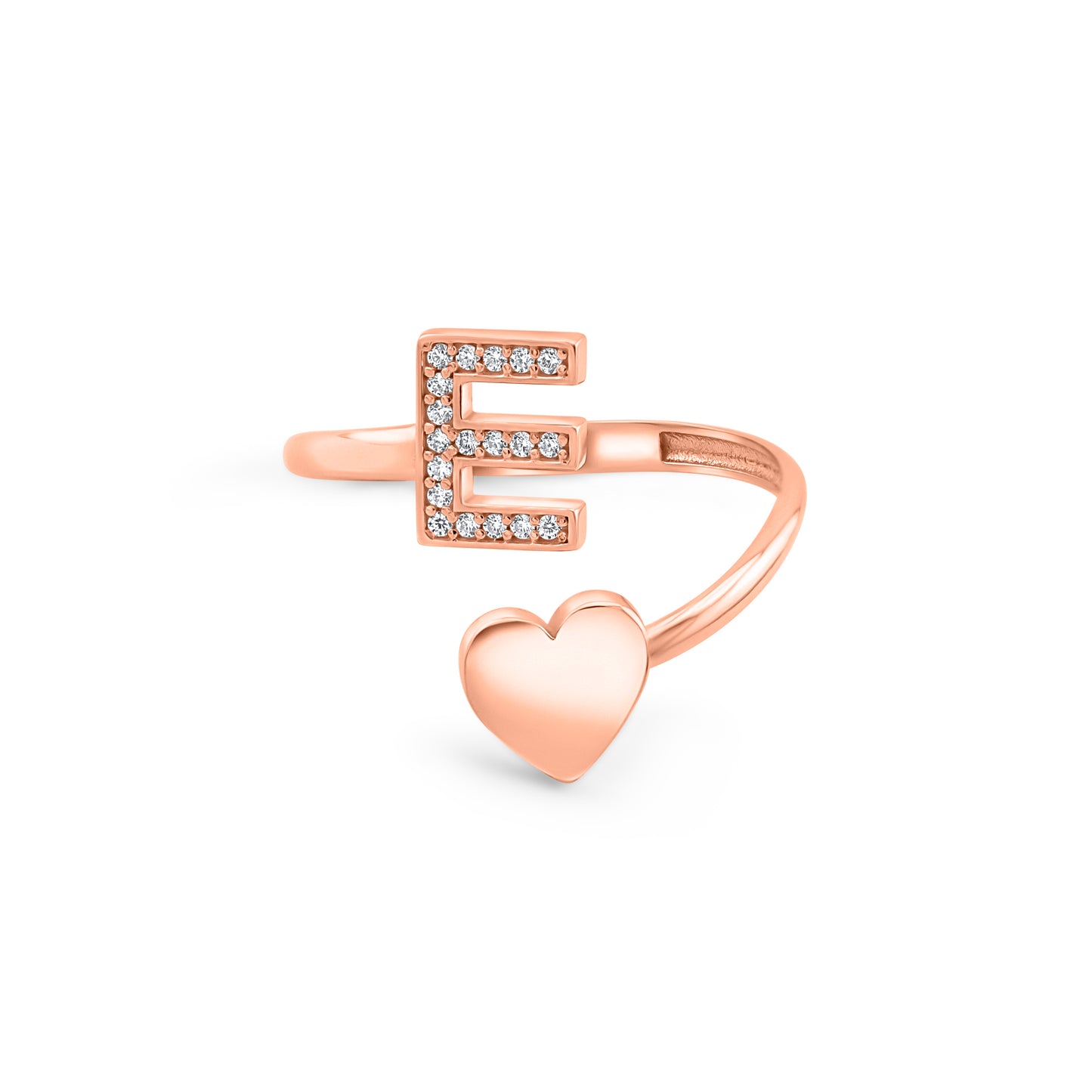 Auksinis „Raidės“ žiedas