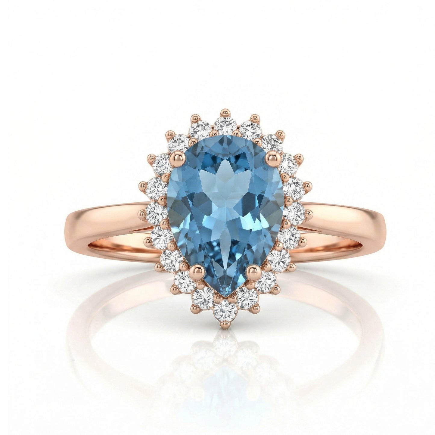 Auksinis žiedas su topazu ir cirkoniais NAZ101