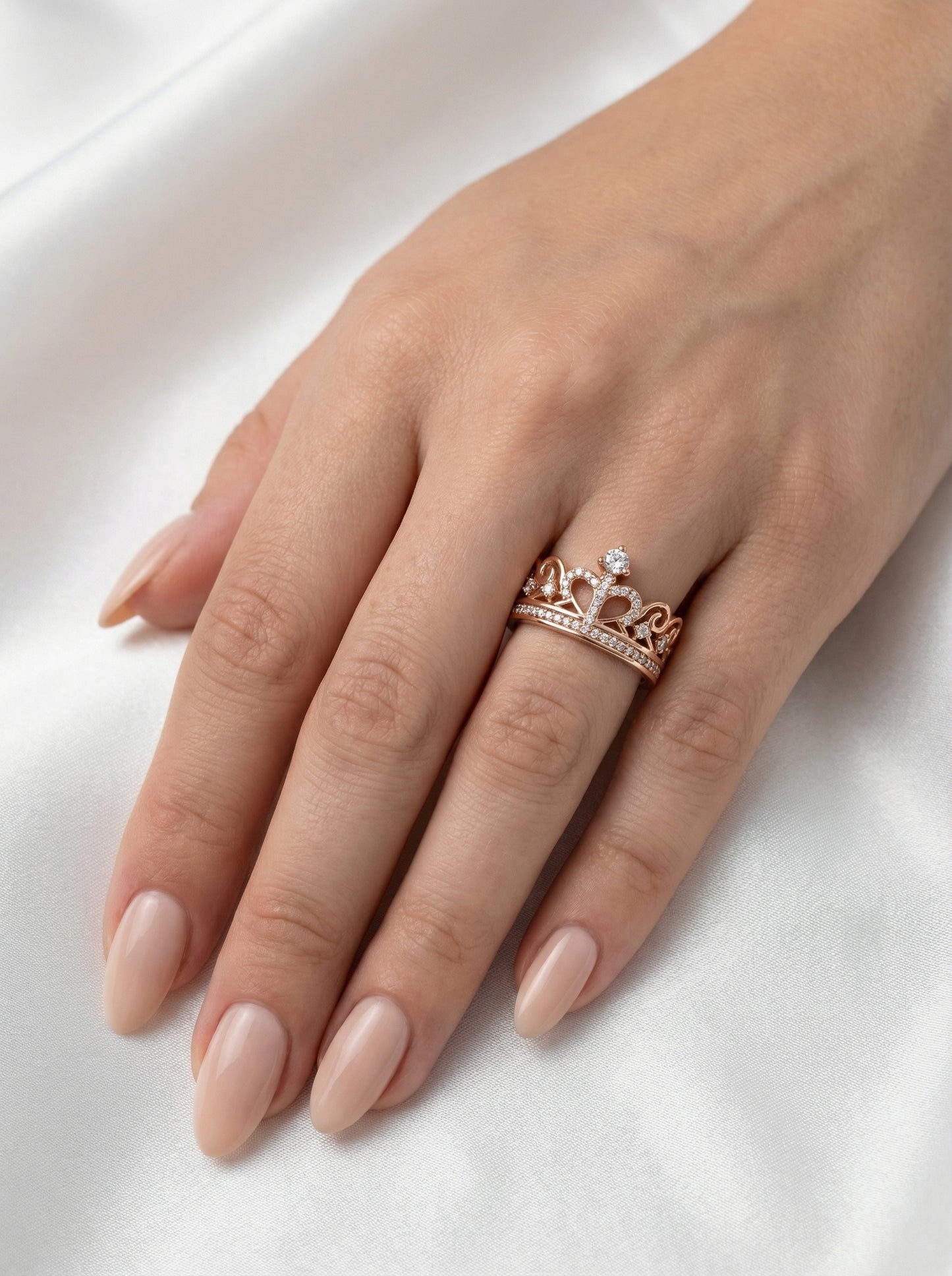 Auksinis žiedas "Karūna" DMZ117