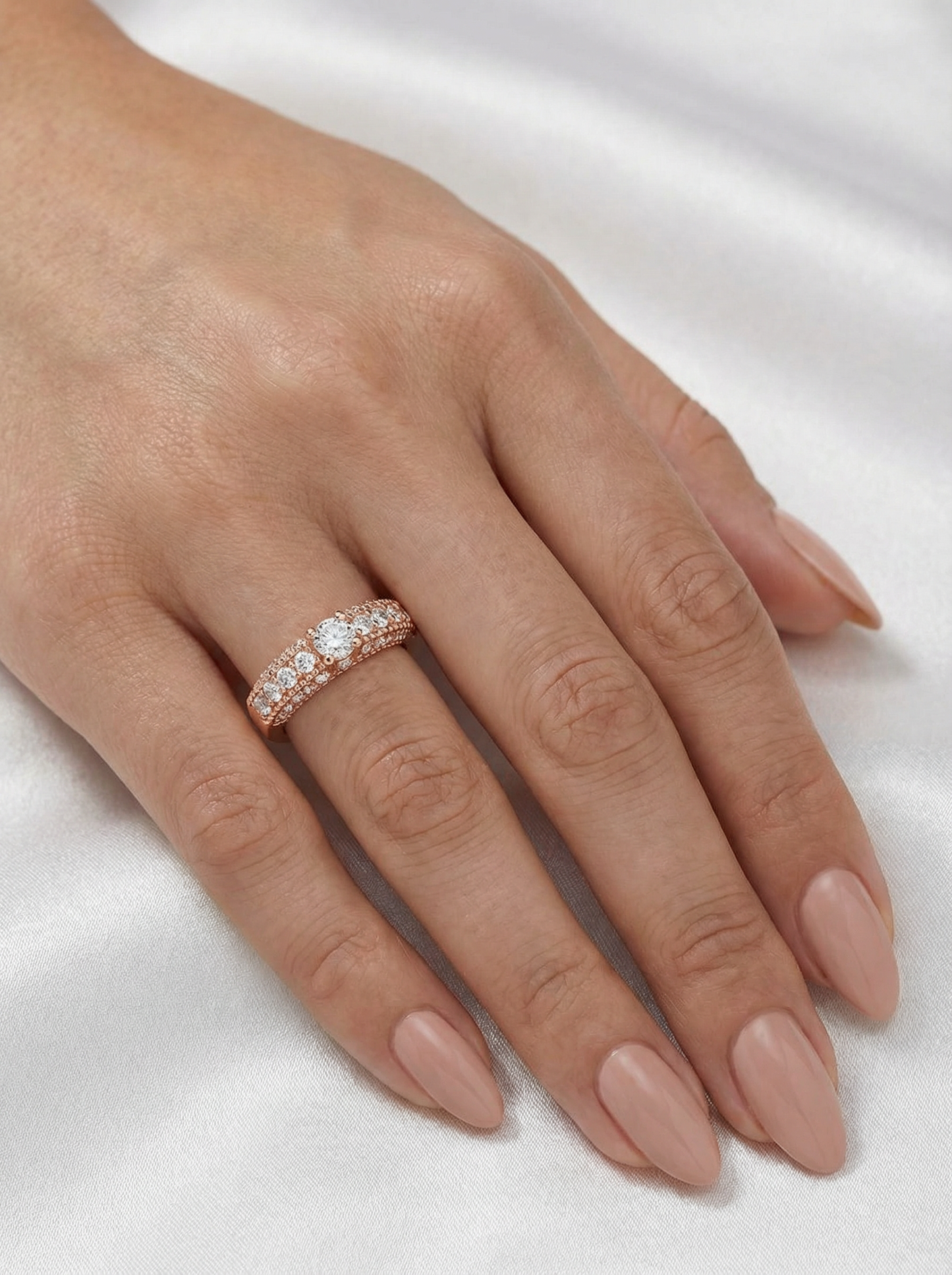 Auksinis žiedas su cirkoniais PMZ114