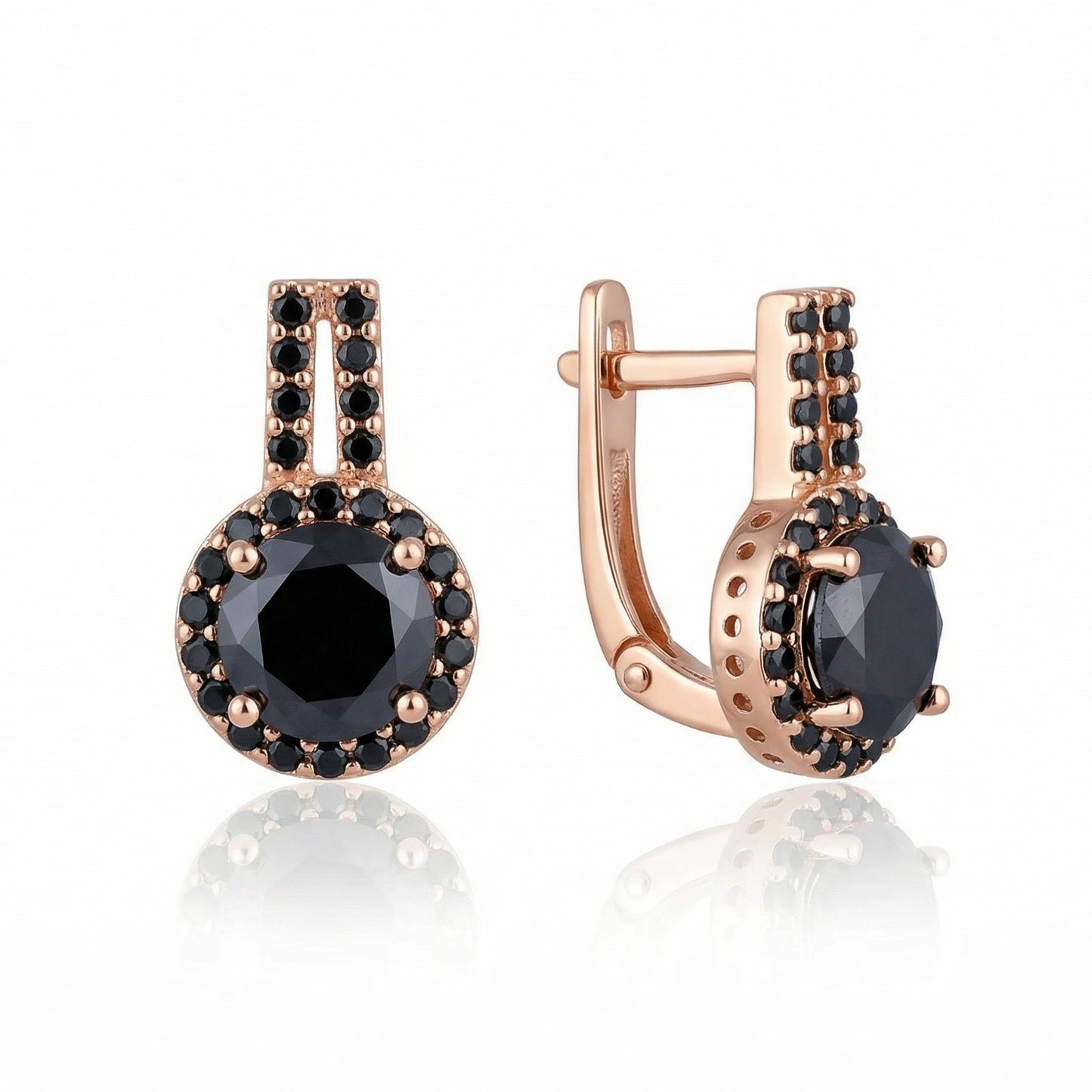 Auksiniai auskarai su cirkoniais TUA0037