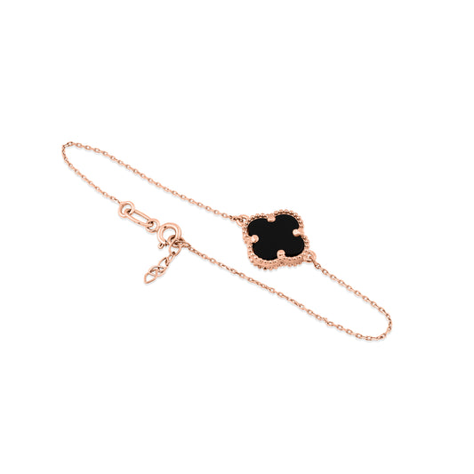 Dobilo formos apyrankė su natūraliais akmenimis