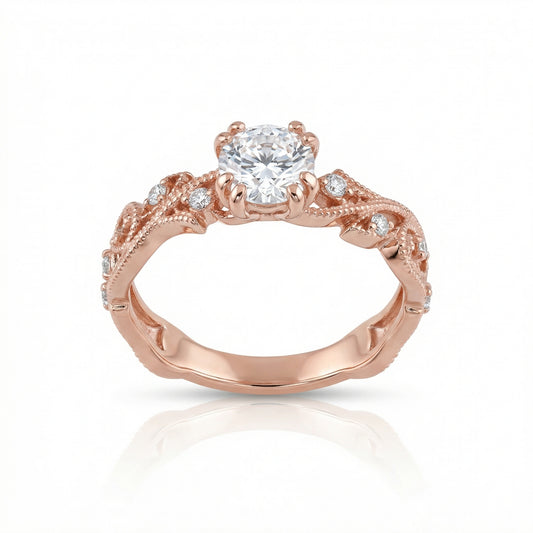 Auksinis žiedas su cirkoniais ZUR0008