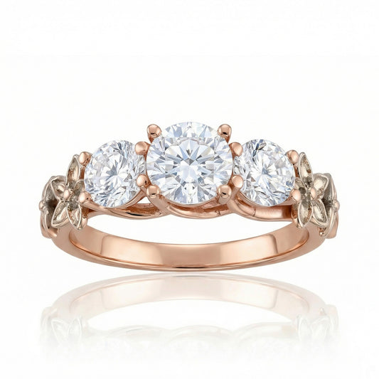 Auksinis žiedas su cirkoniais PMZ103