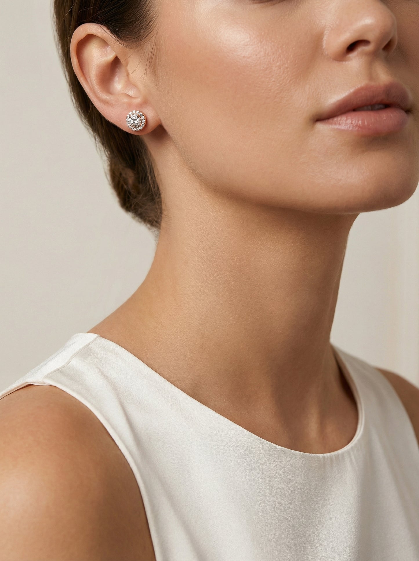 Auksiniai auskarai su cirkoniais CUA0032