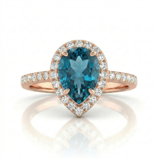 Auksinis žiedas su natūraliais akmenimis ir cirkoniais NAZ100