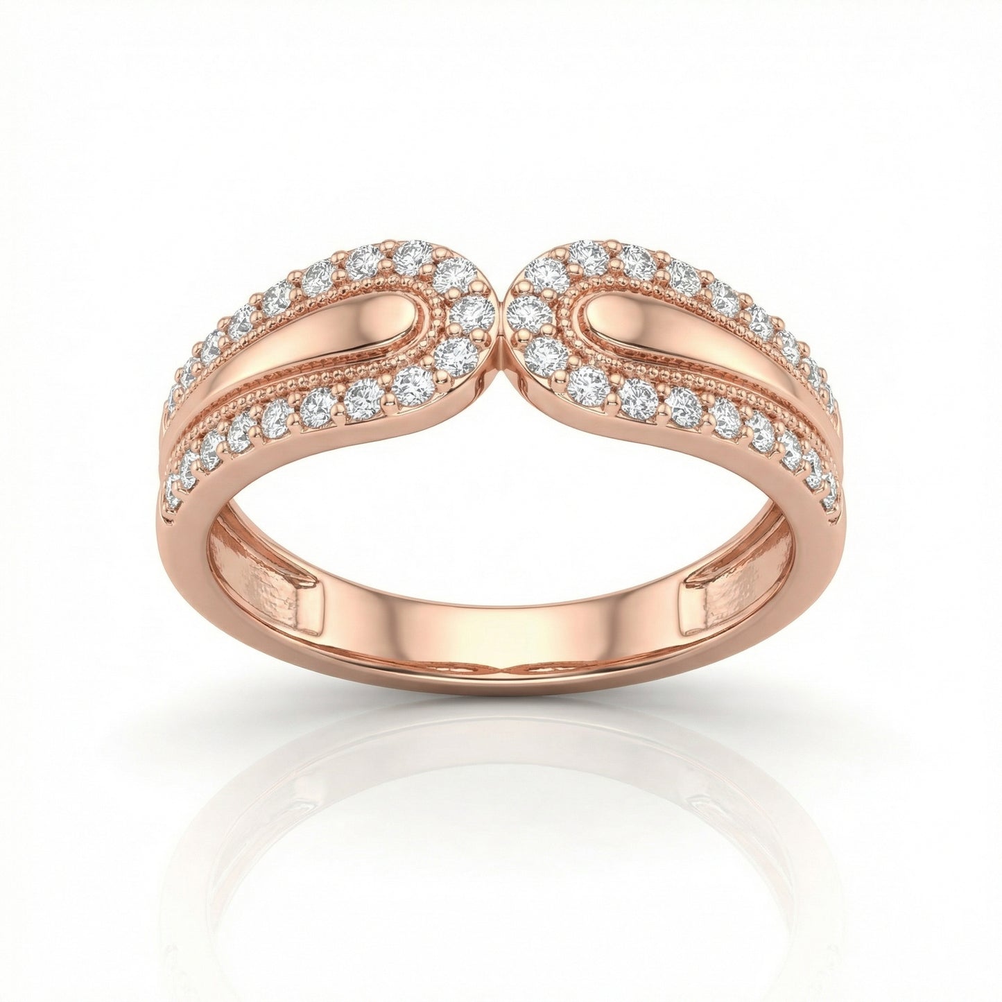 Auksinis žiedas su cirkoniais AA12